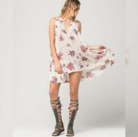 Free People Washed Stone Tree Swing Floral Dress Size Small - Picture 4 of 12